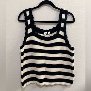 Gap Crochet Squareneck Sweater Tank Top